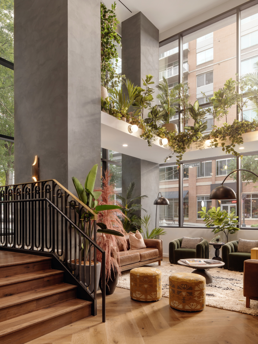 Lobby of Whistler, a student housing project in Midtown