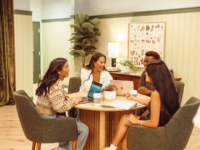 Seating in Rambler's lobby.