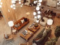 Birds-eye view of Rambler's lobby