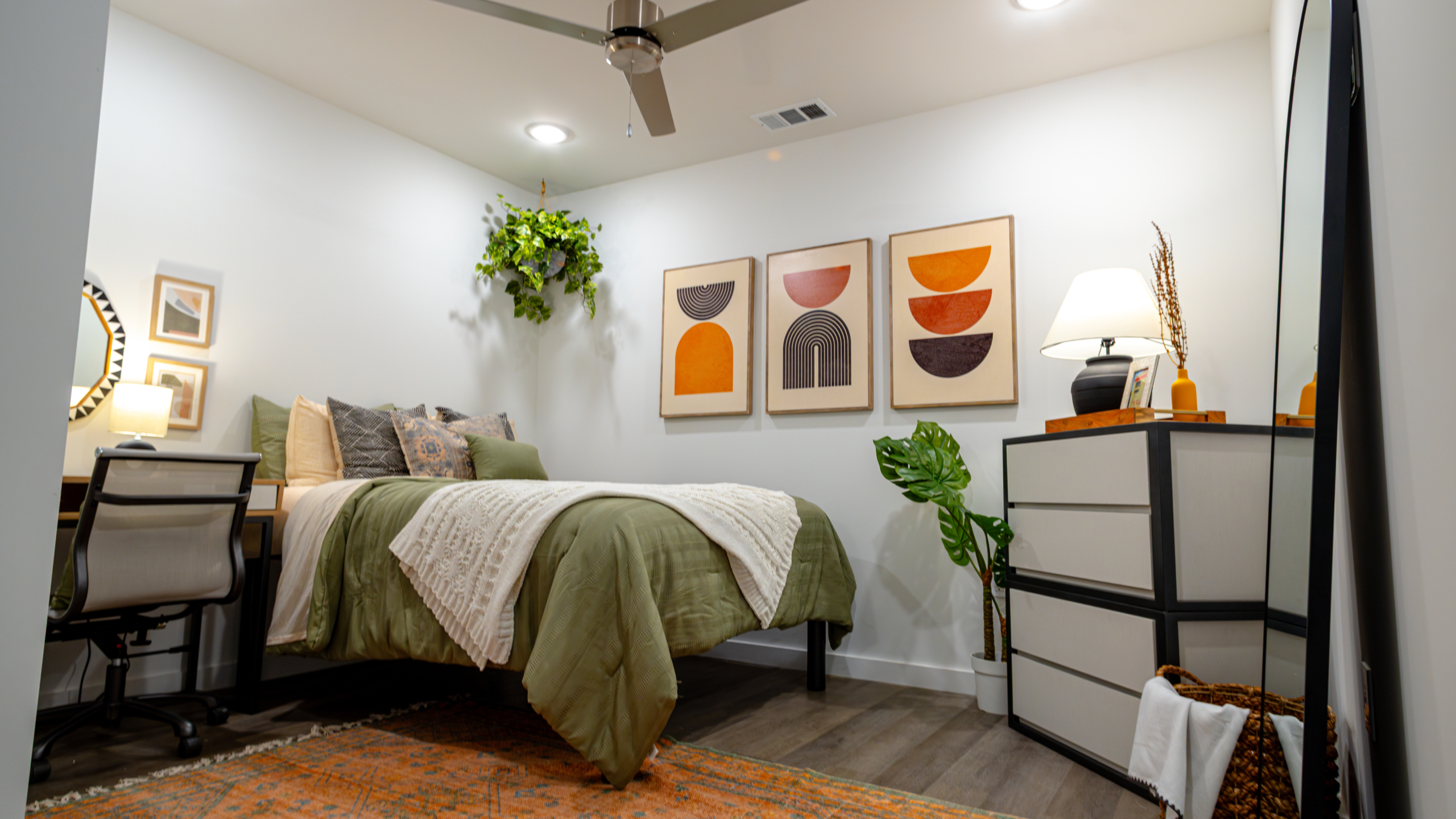 Bedroom in Rambler's model unit