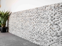 Detail wall in Rambler's relaxation room.