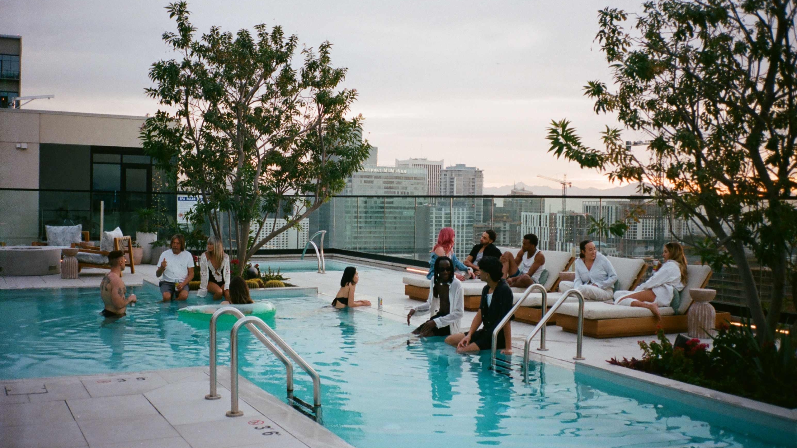 Moontower's rooftop pool
