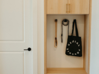 Entryway storage in Moontower