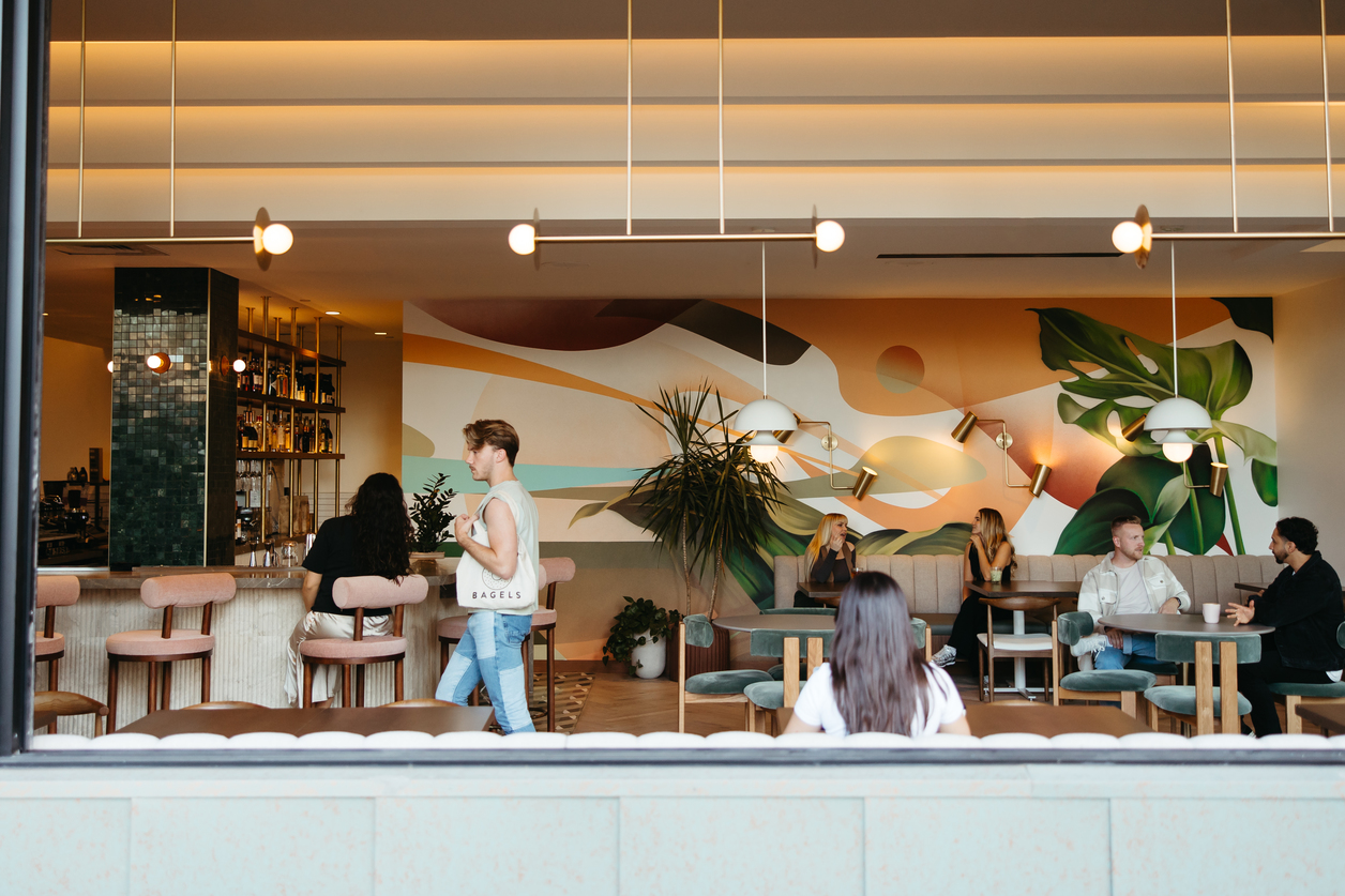 Start your day with a caffeine boost at Daydreamer Cafe, Moontower's on-site coffee shop.