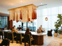 Coworking space in Moontower PHX lobby