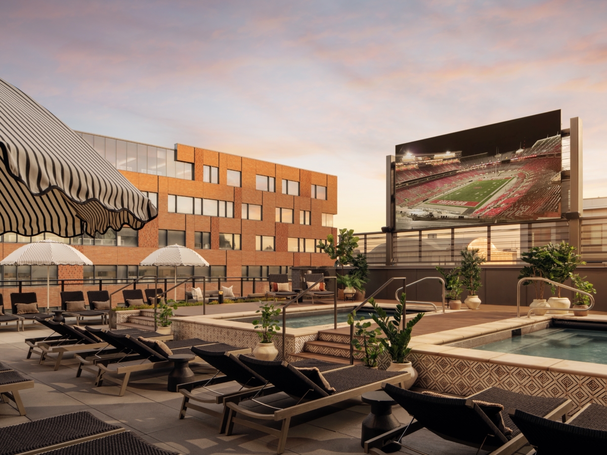 Pool deck at Rambler Columbus