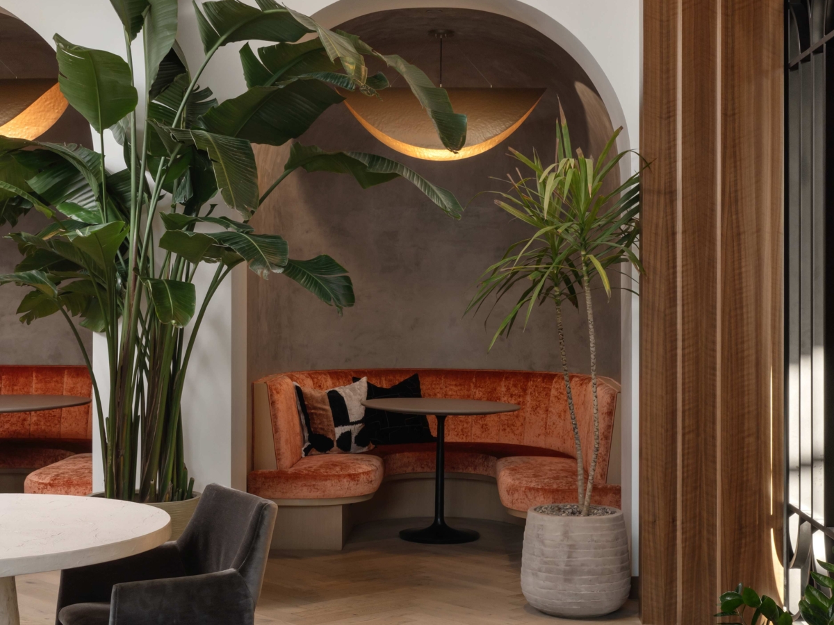 Co-working seating area at Moontower