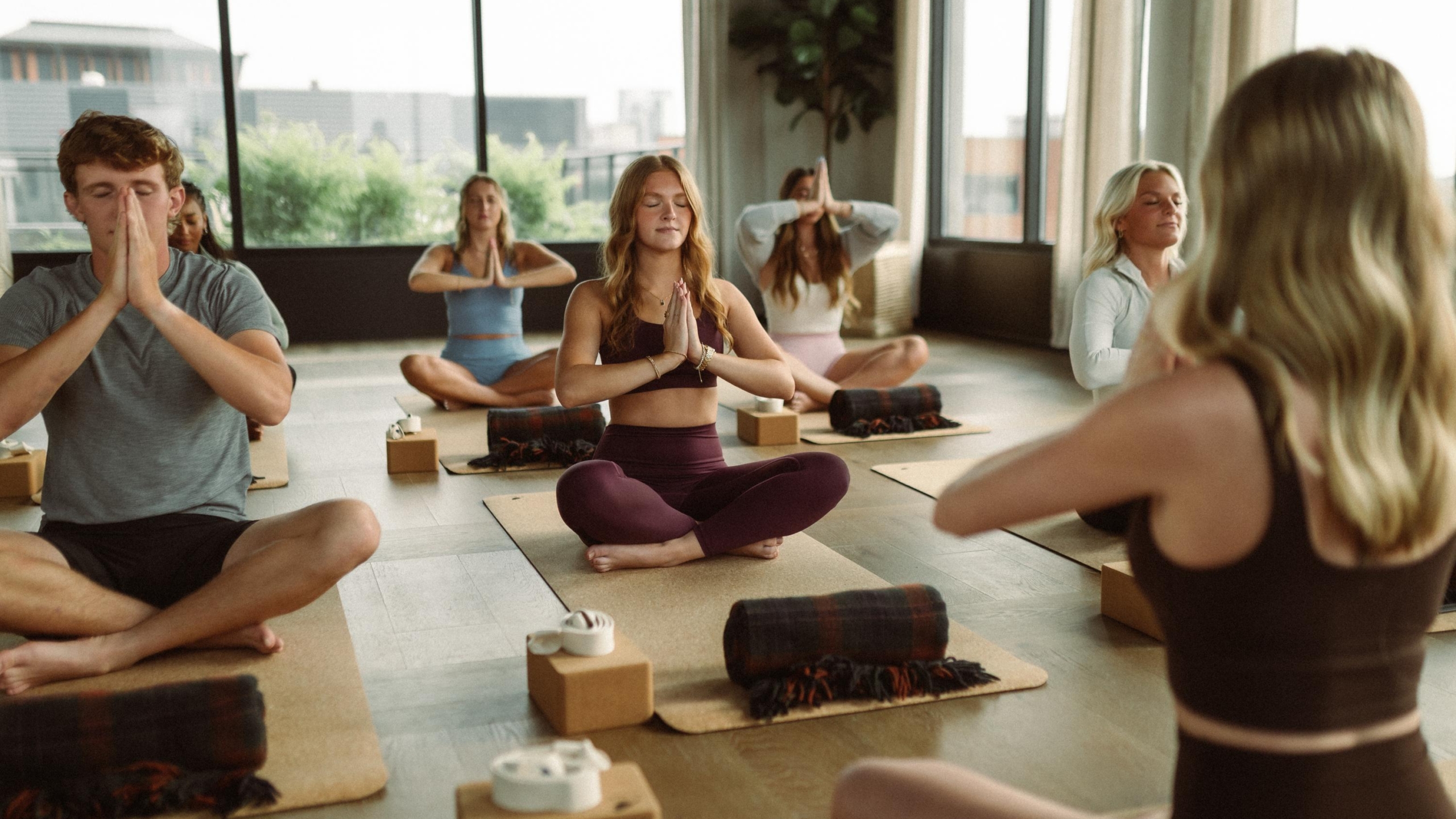 Relax, unwind, and find your center in Rambler Columbus' yoga studio.