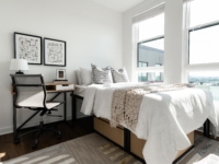 Representative bedroom at Rambler Columbus.