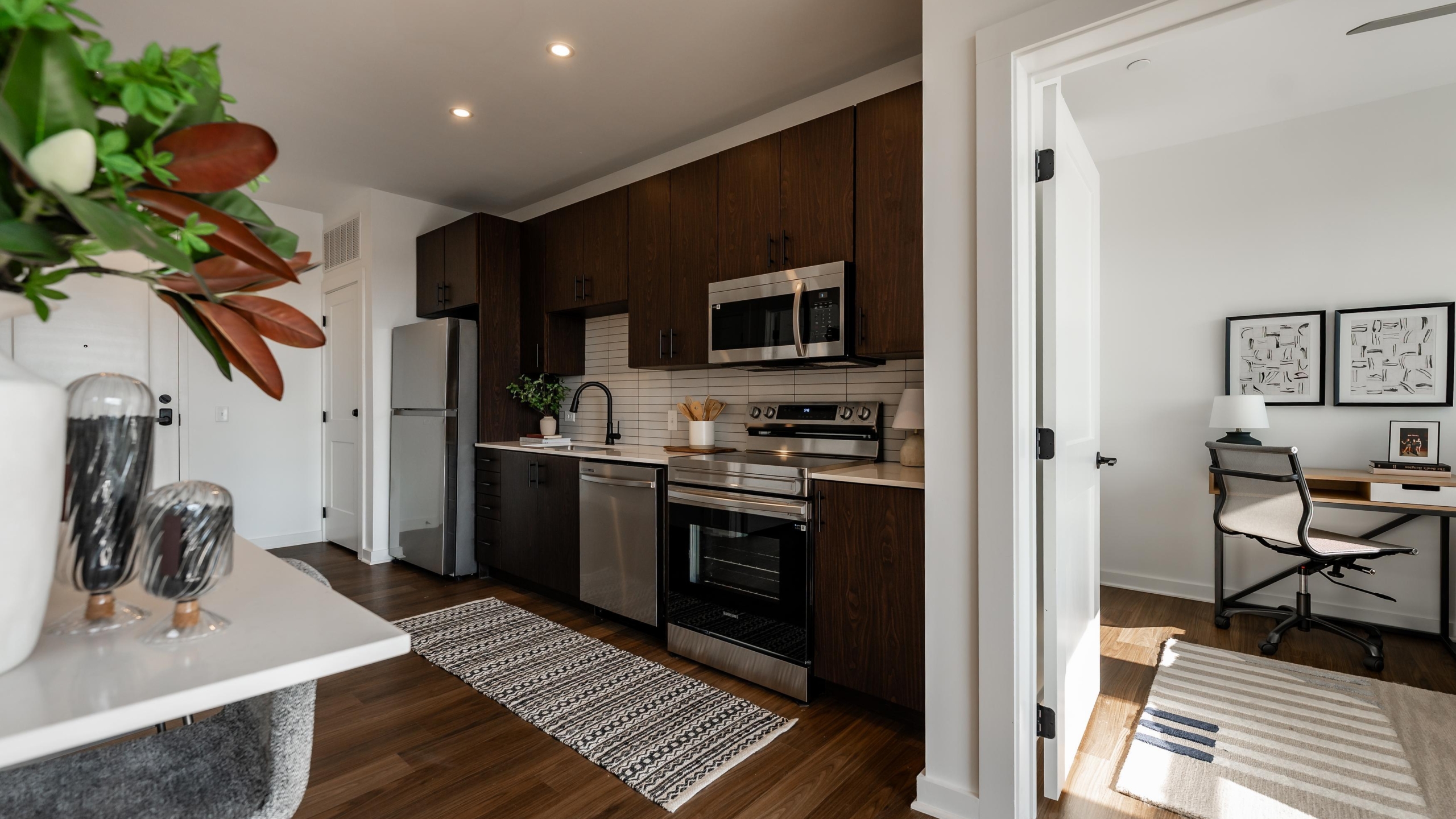 Representative kitchen at Rambler Columbus.