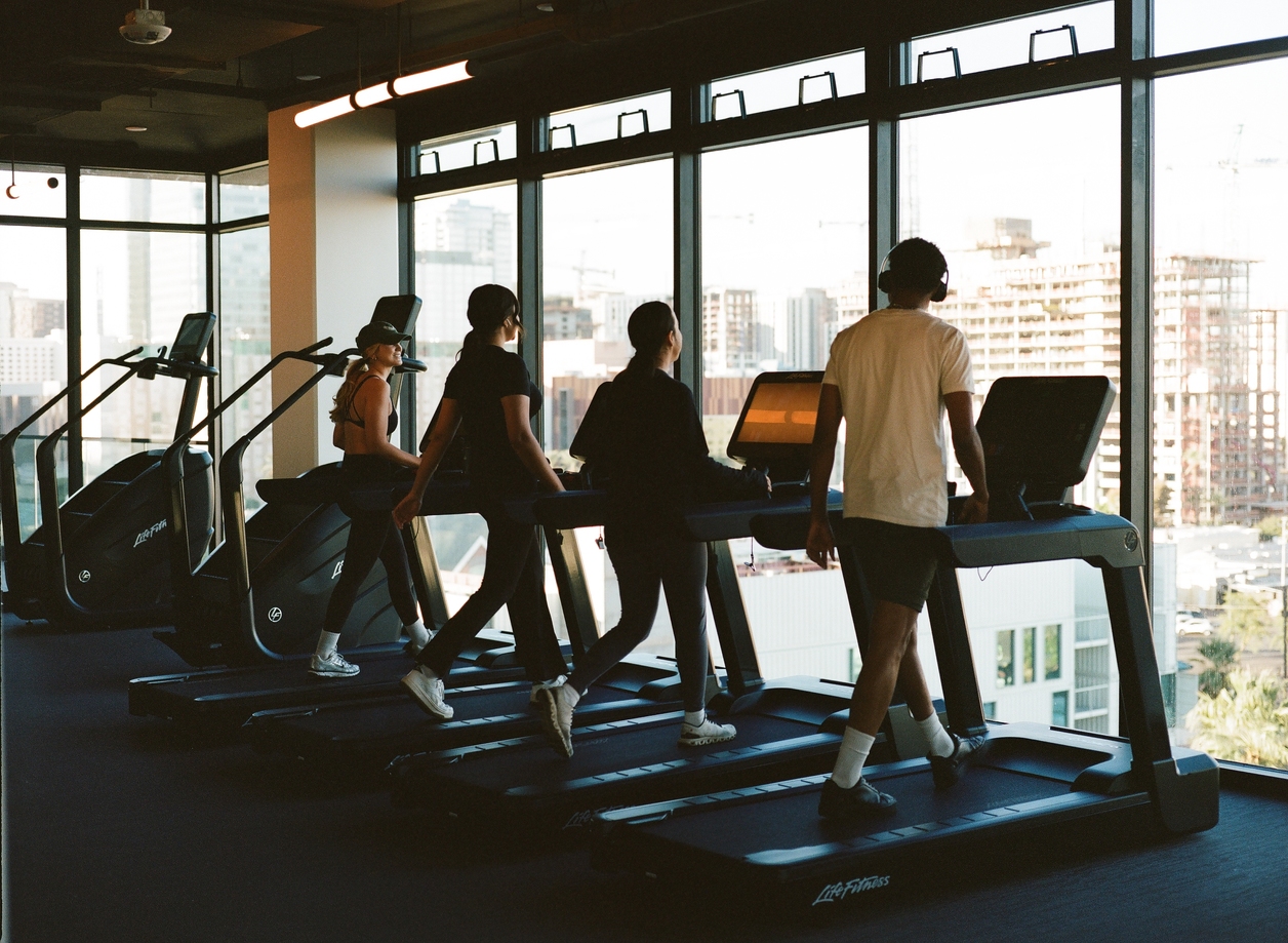 Treadmills at the Moontower PHX fitness center