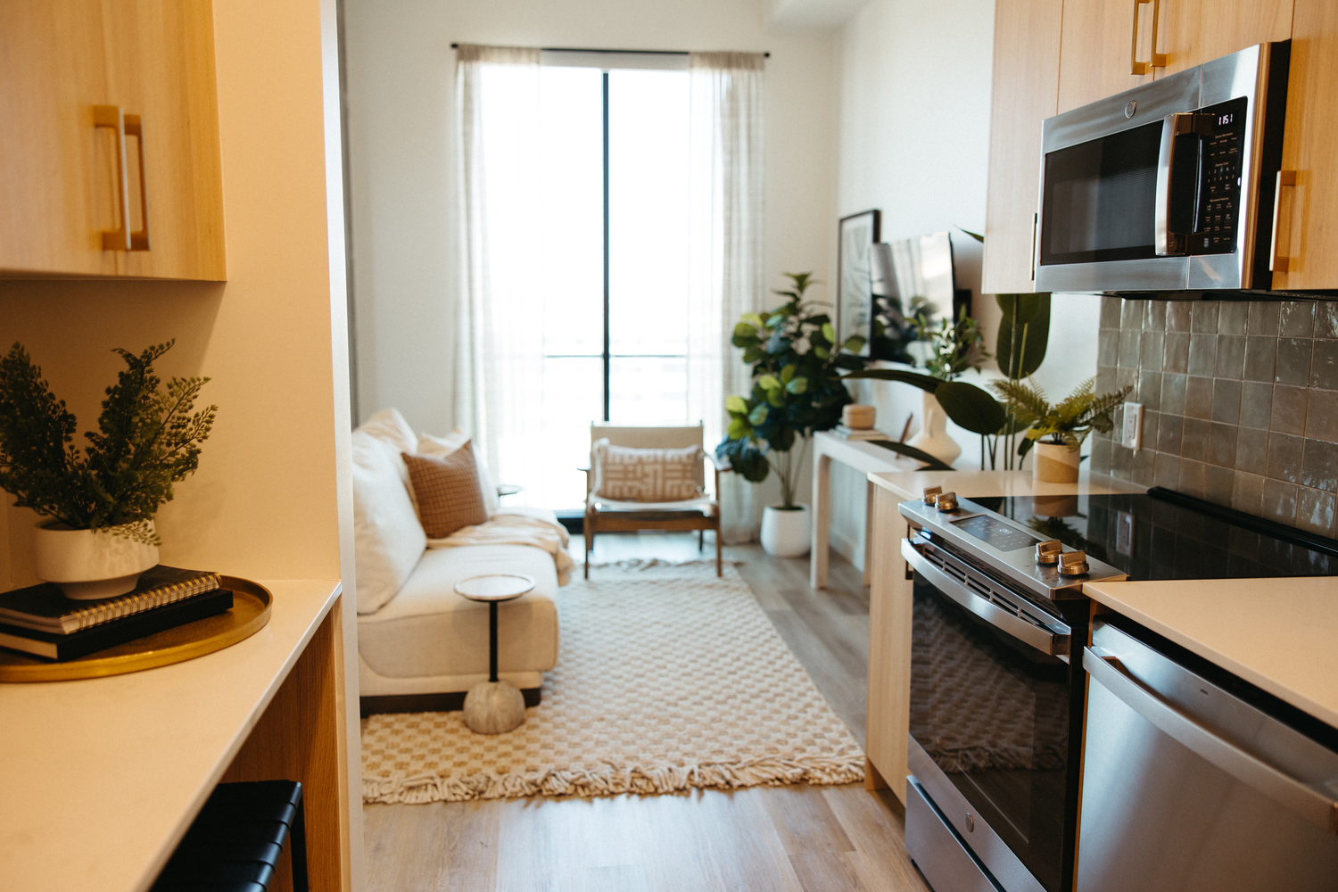 Living area at Moontower