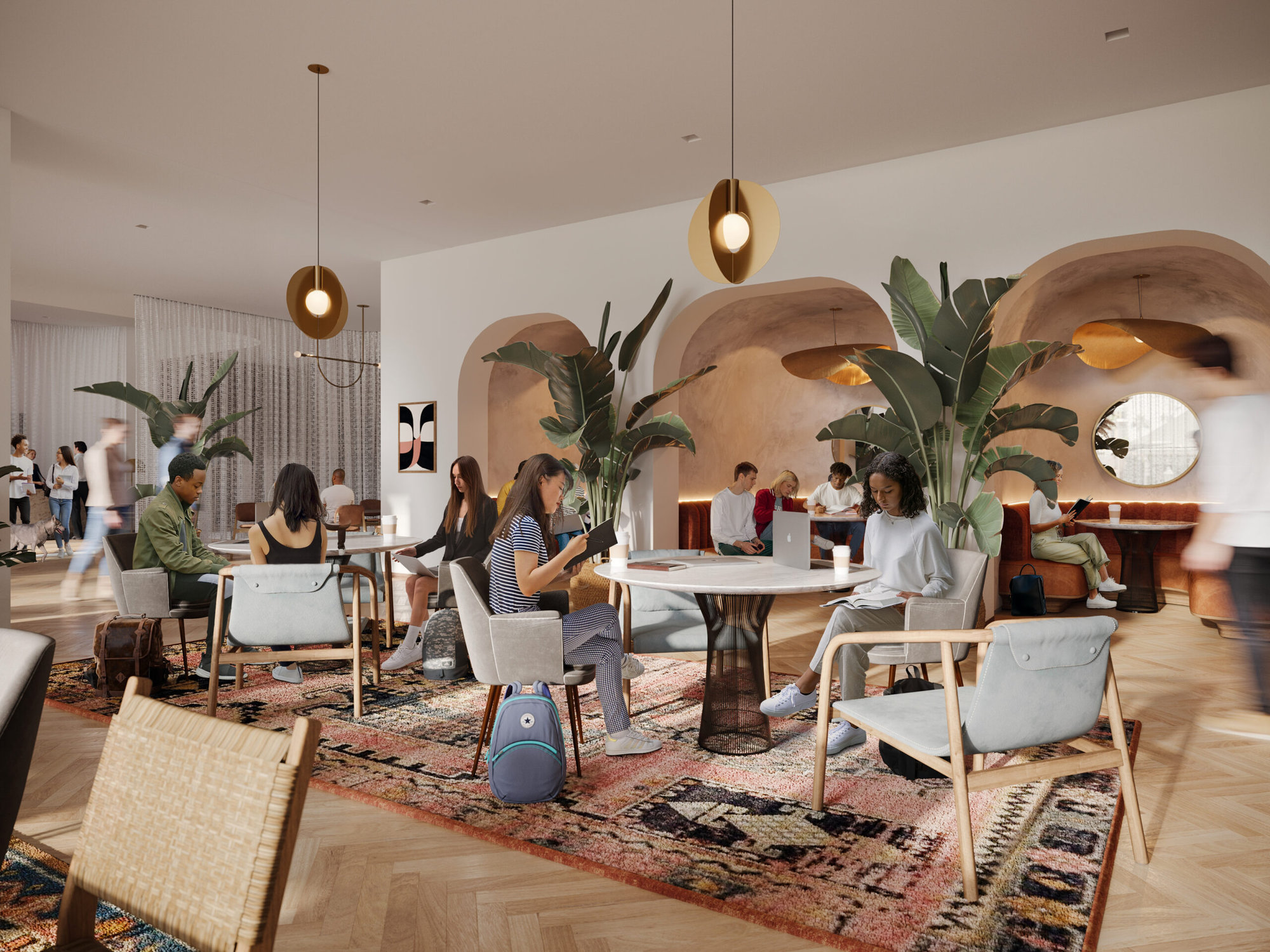 Rendering of Moontower Phoenix arched booths