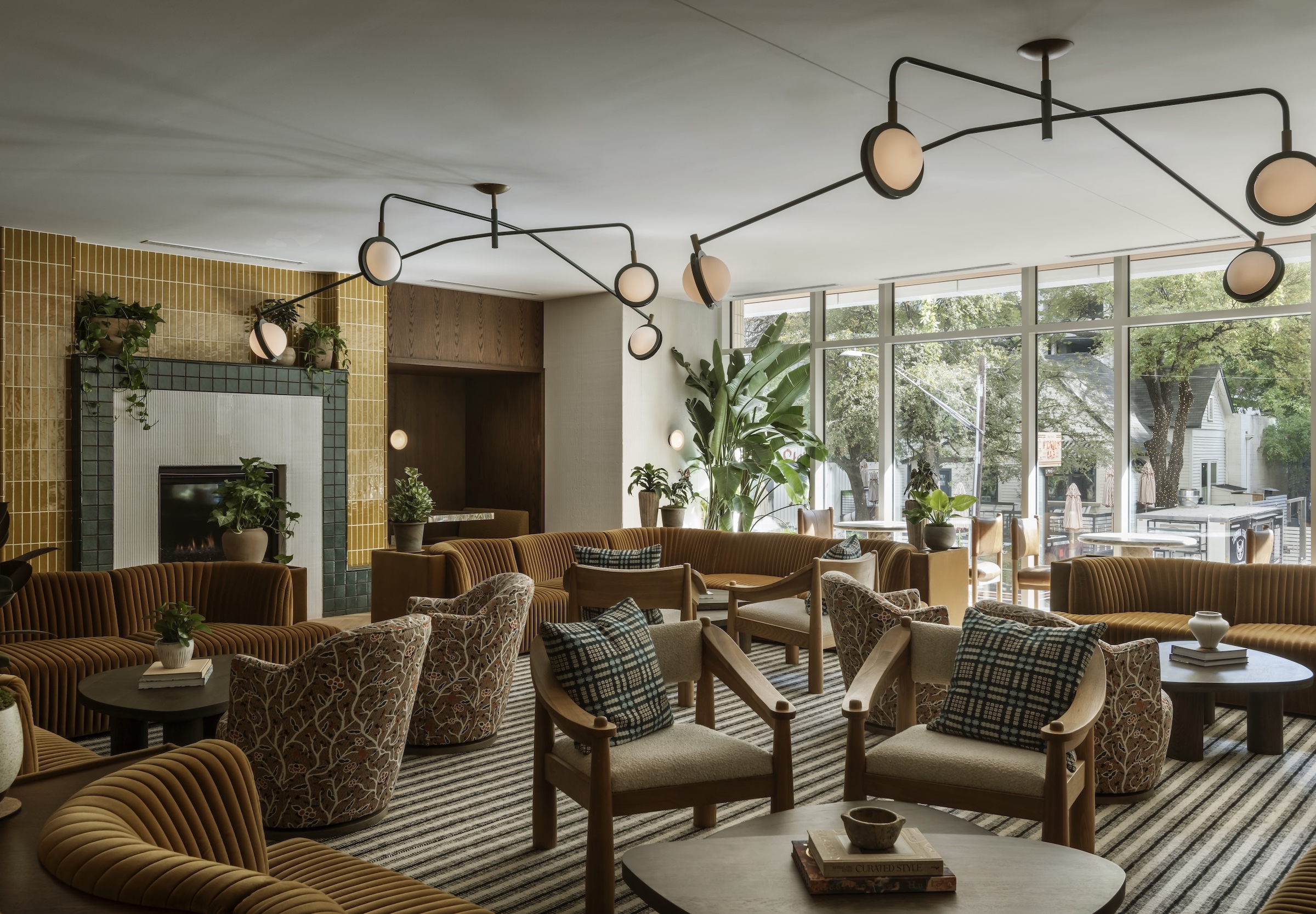 Lounge space at ROOST Rainey, Paseo ATX