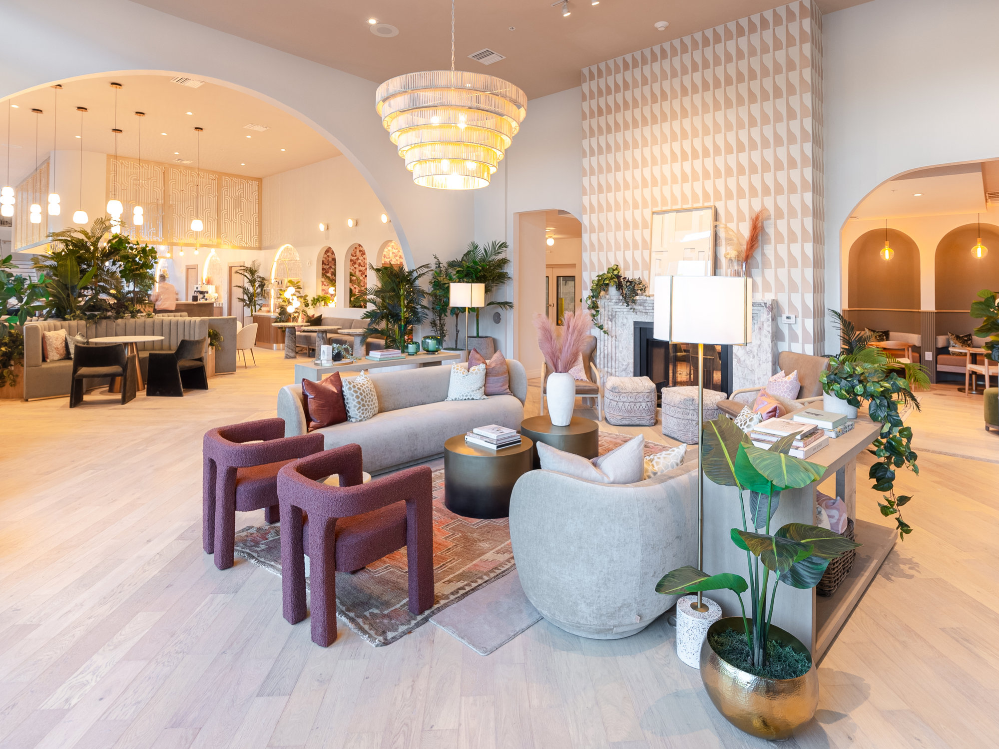 Lobby of Sweetwater, a student housing project in Gainesville, Florida