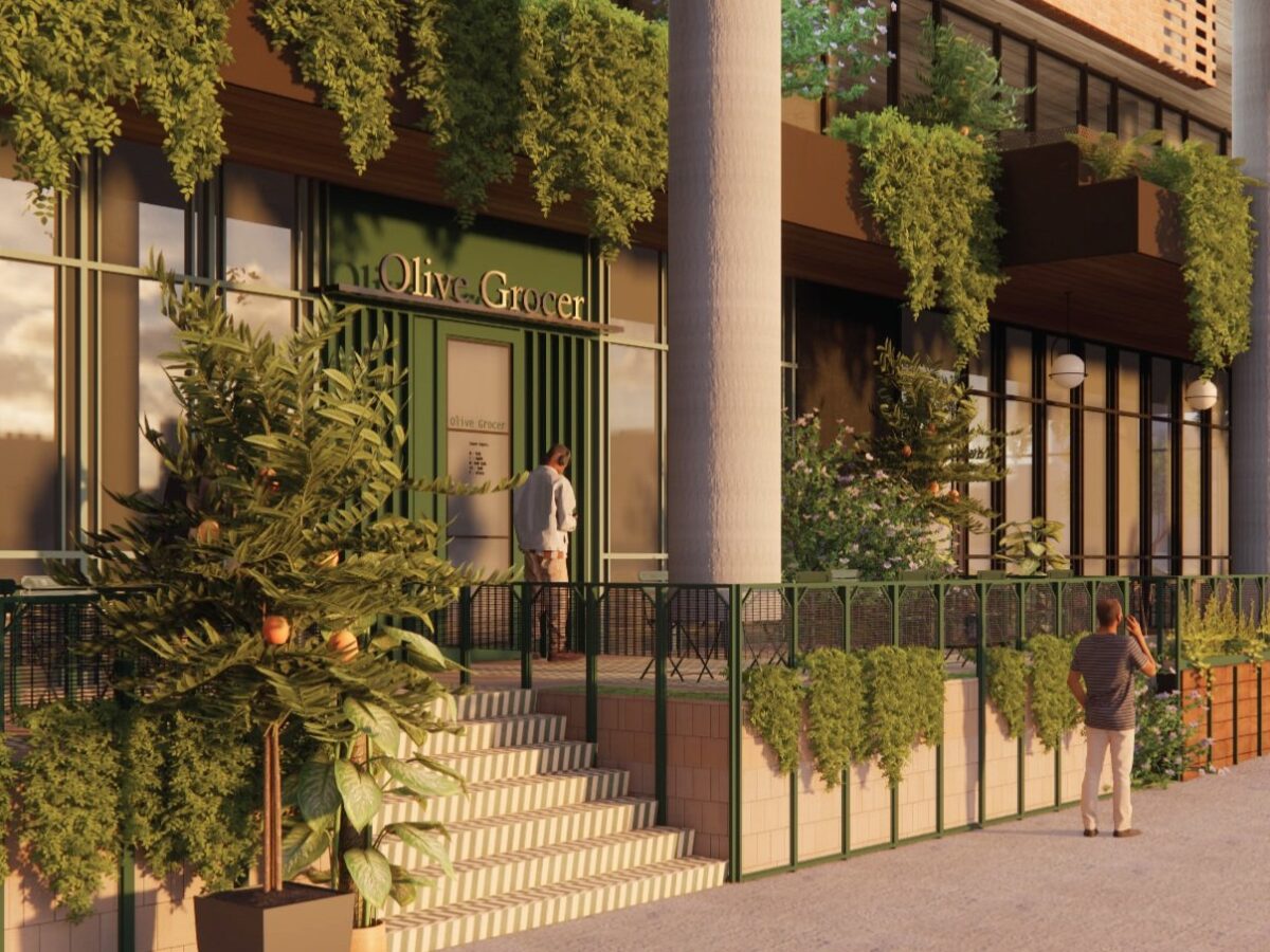 Entry rendering at 12th and Sabine