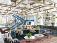 Moontower's lobby and staircase