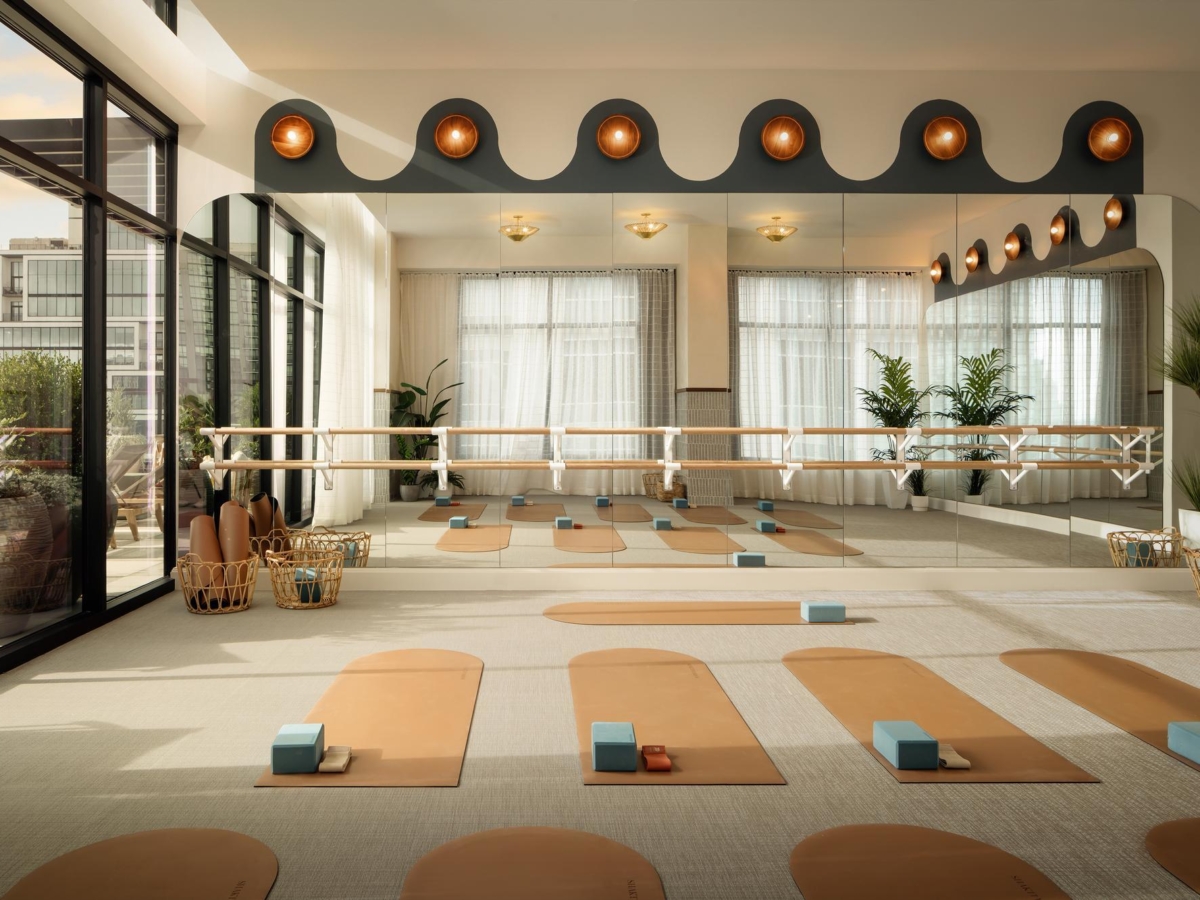 yoga room studio rambler atlanta mats blocks mirror