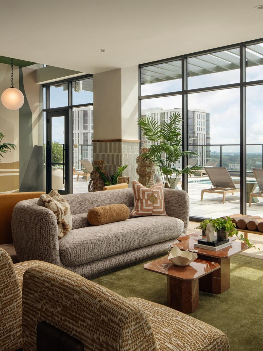 rambler atlanta club room lounge off rooftop pool deck