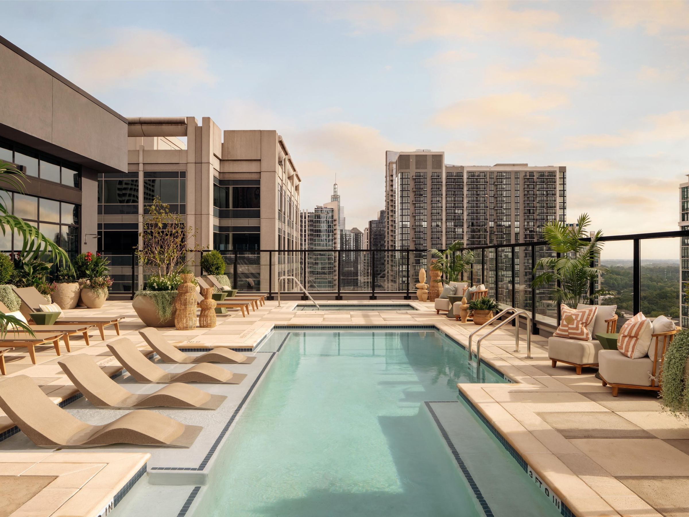 Rambler Atlanta rooftop pool deck