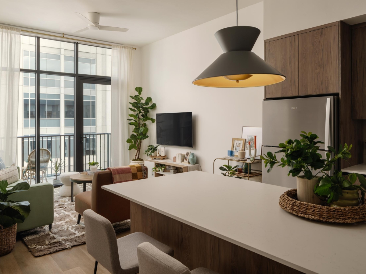 rambler atlanta floor plan unit kitchen living room