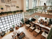 rambler atlanta lobby study mezannine students residents floor level