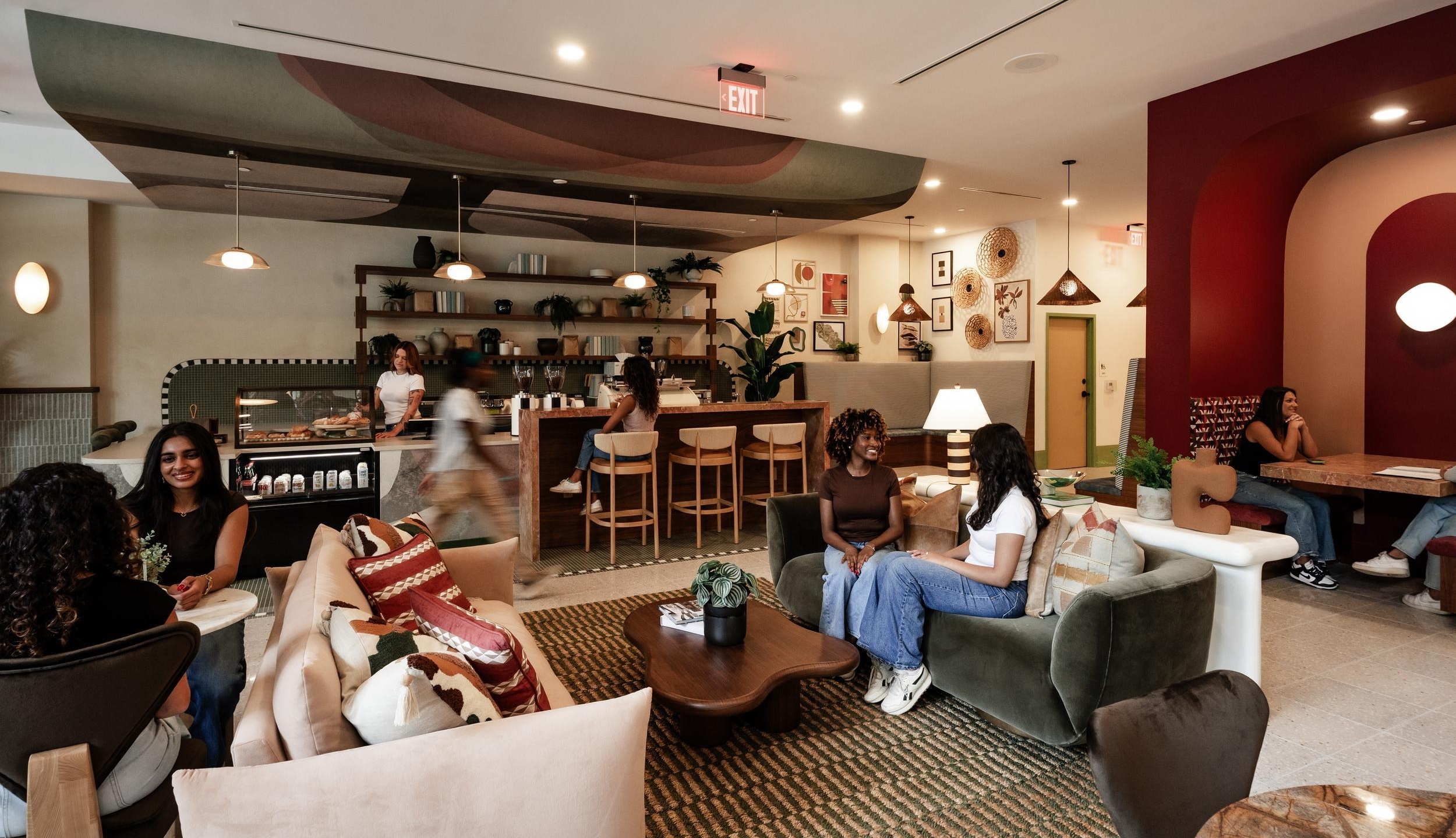 rambler atlanta daydreamer building lifestyle coffee matcha residents