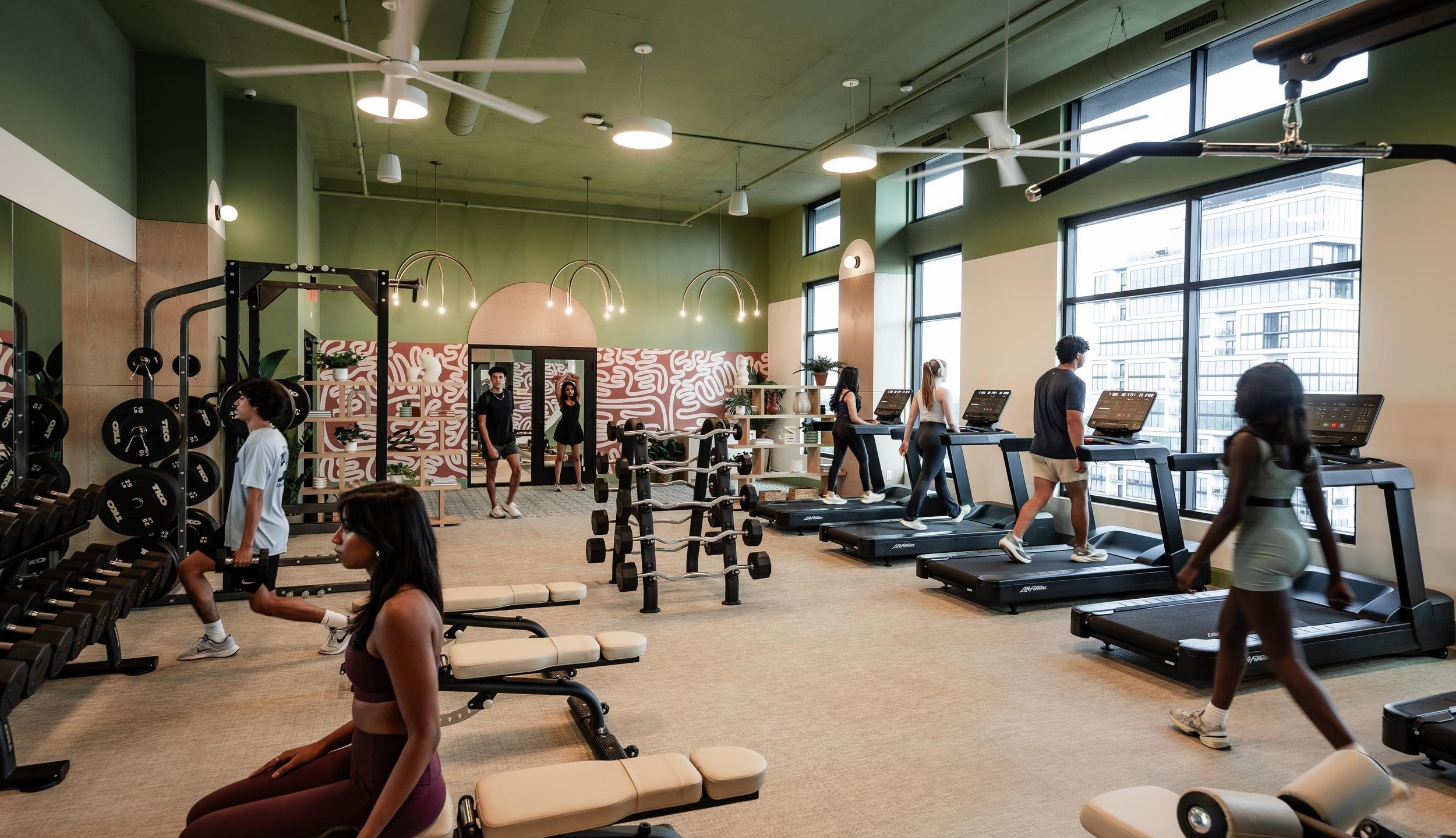 rambler atlanta fitness on demand room equipment weights weightlifting