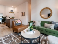 rambler atlanta kitchen living room floor plan table chairs couch