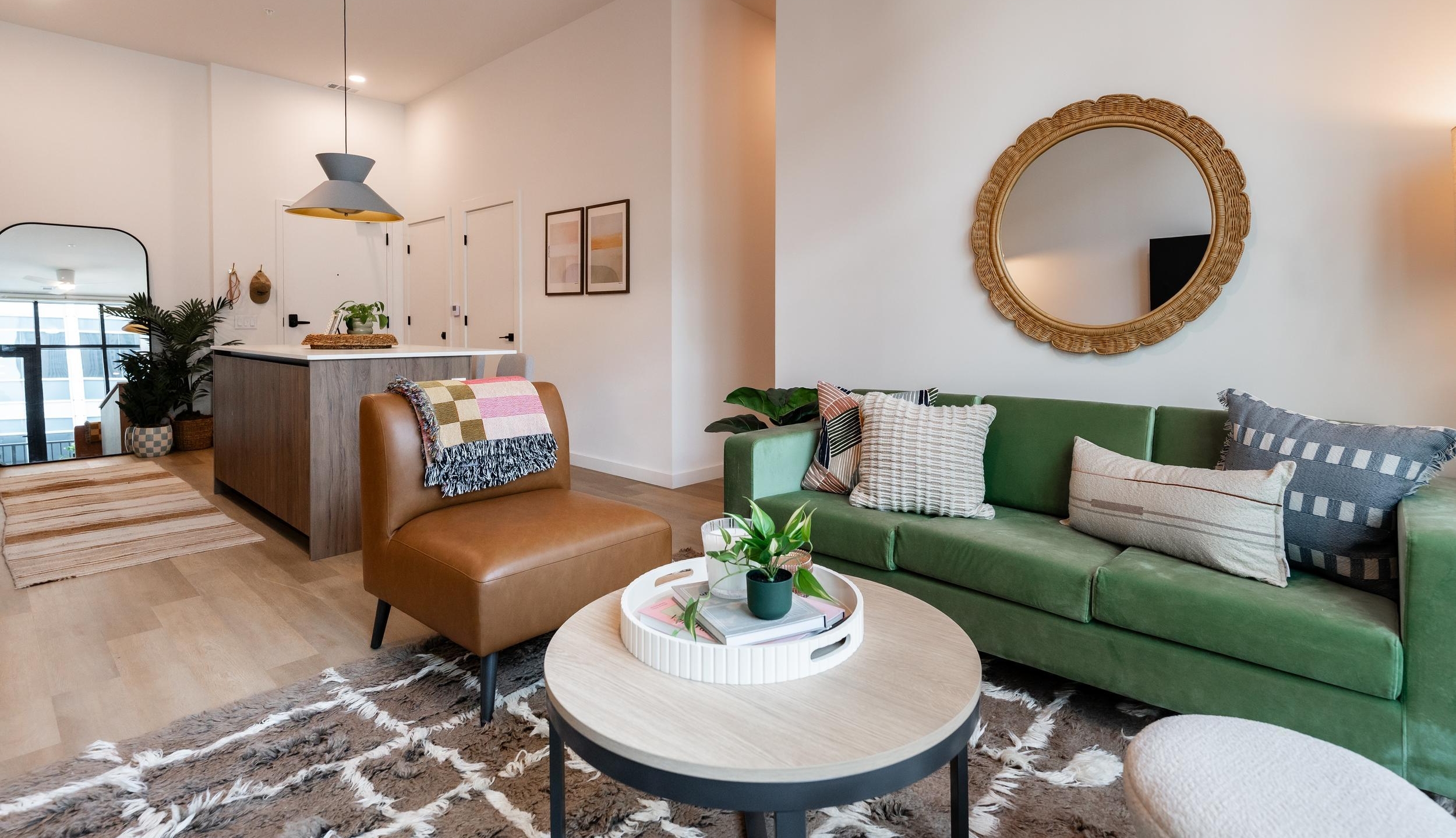 rambler atlanta kitchen living room floor plan table chairs couch