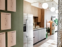 Rambler’s leasing office features a model kitchen, complete with the same finishes and fixtures you can expect in your apartment.