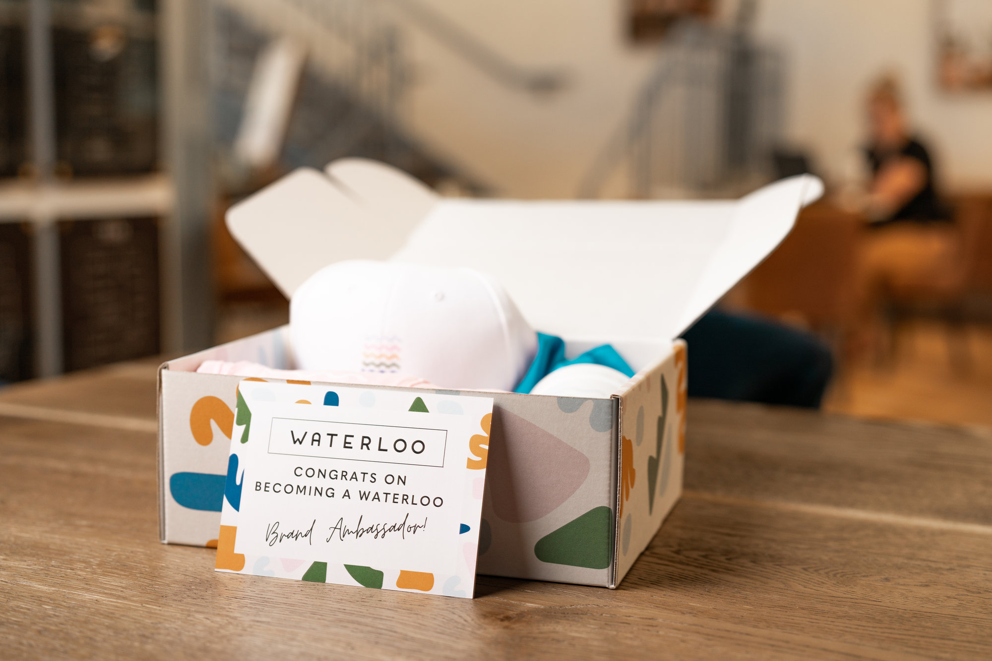 Waterloo brand ambassador boxes swag