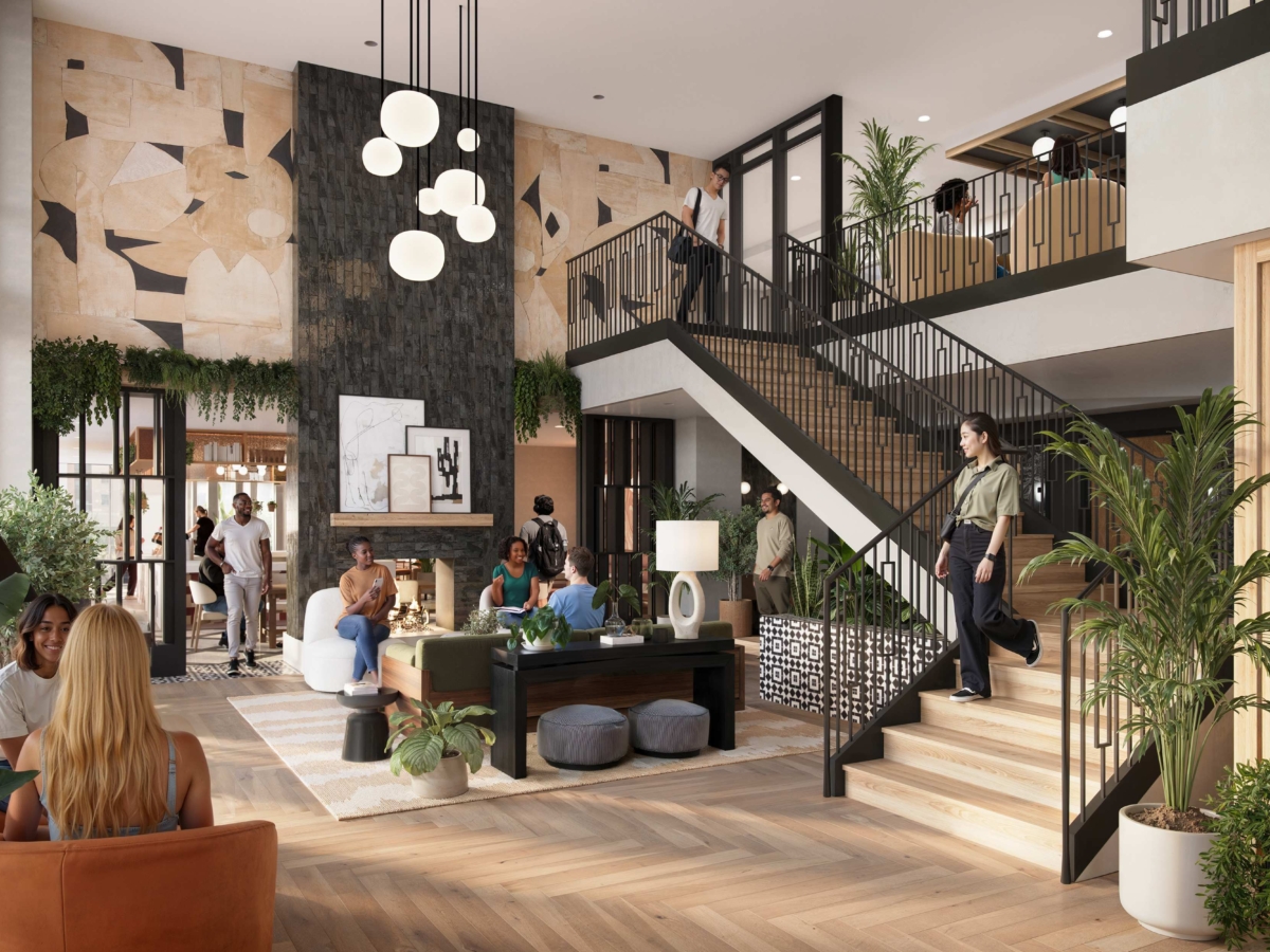 Rendering of Rambler's lobby