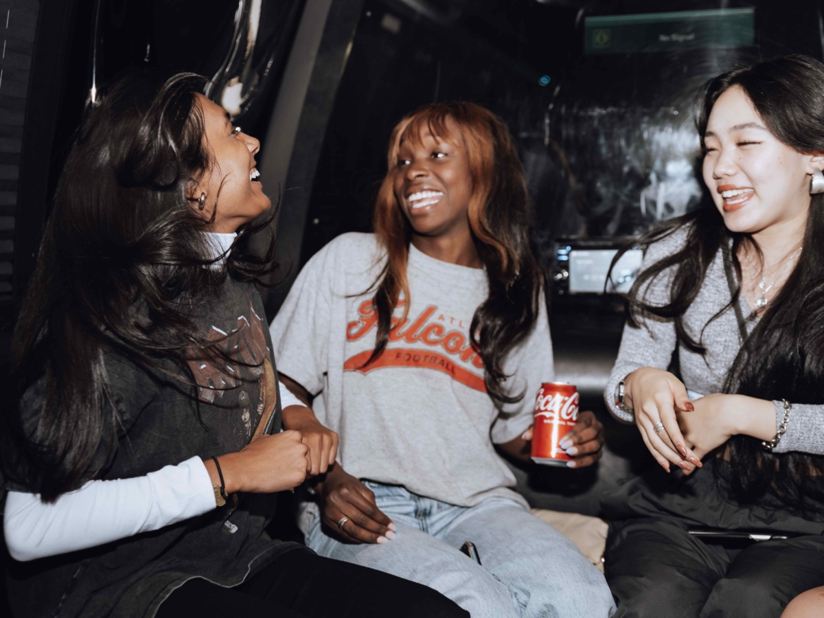 Whistler student residents in limo to event