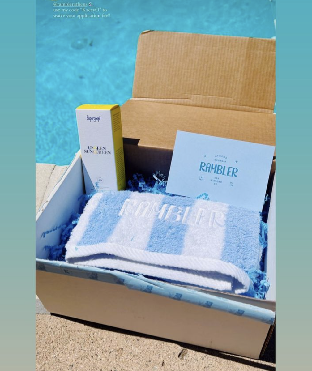 Rambler supergoop welcome box