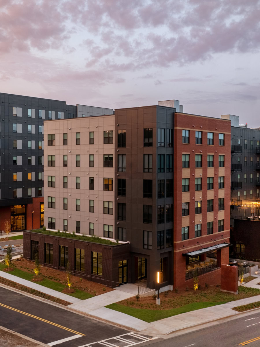 Exterior of Rambler Athens, a student housing development near UGA
