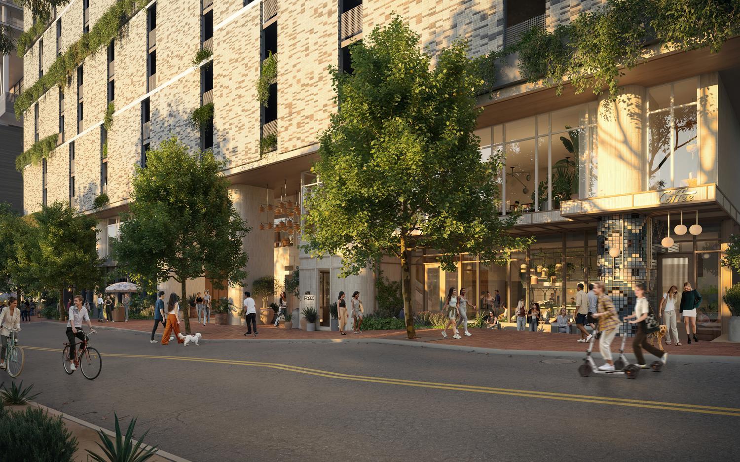 Paseo Exterior Steet View Rendering