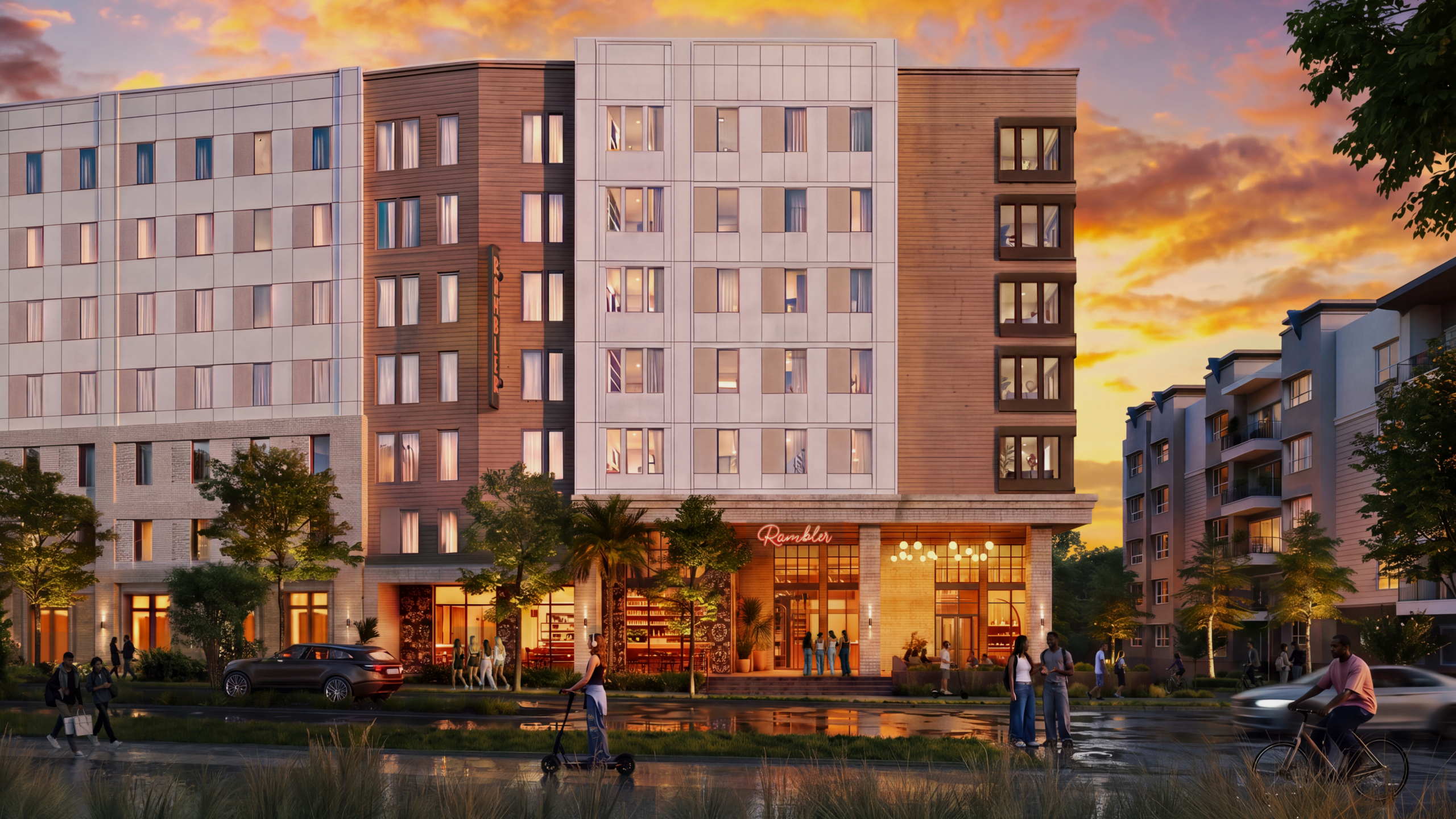 Rambler Gainesville Exterior Rendering: Front View