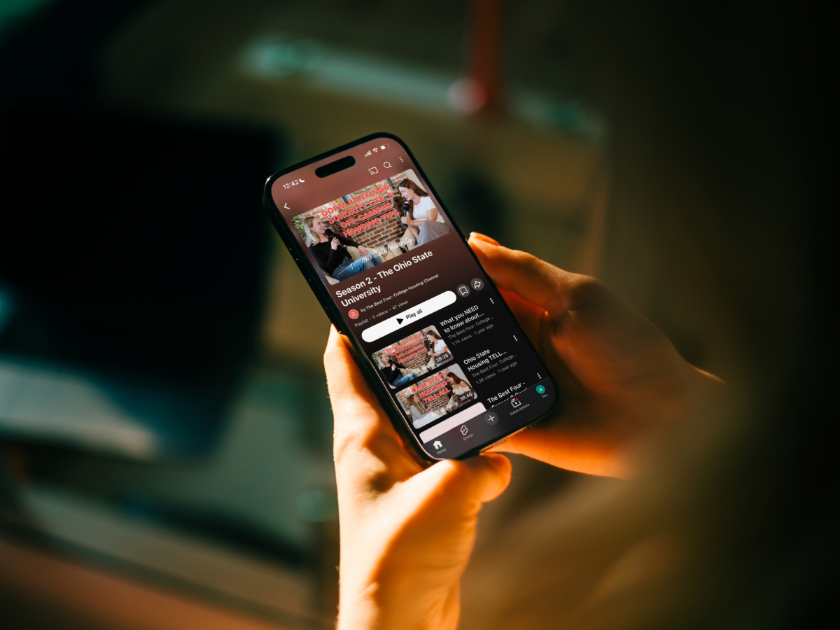 The Best Four Podcast promoting Rambler Columbus, near the Ohio State University, which won the best mobile marketing award.